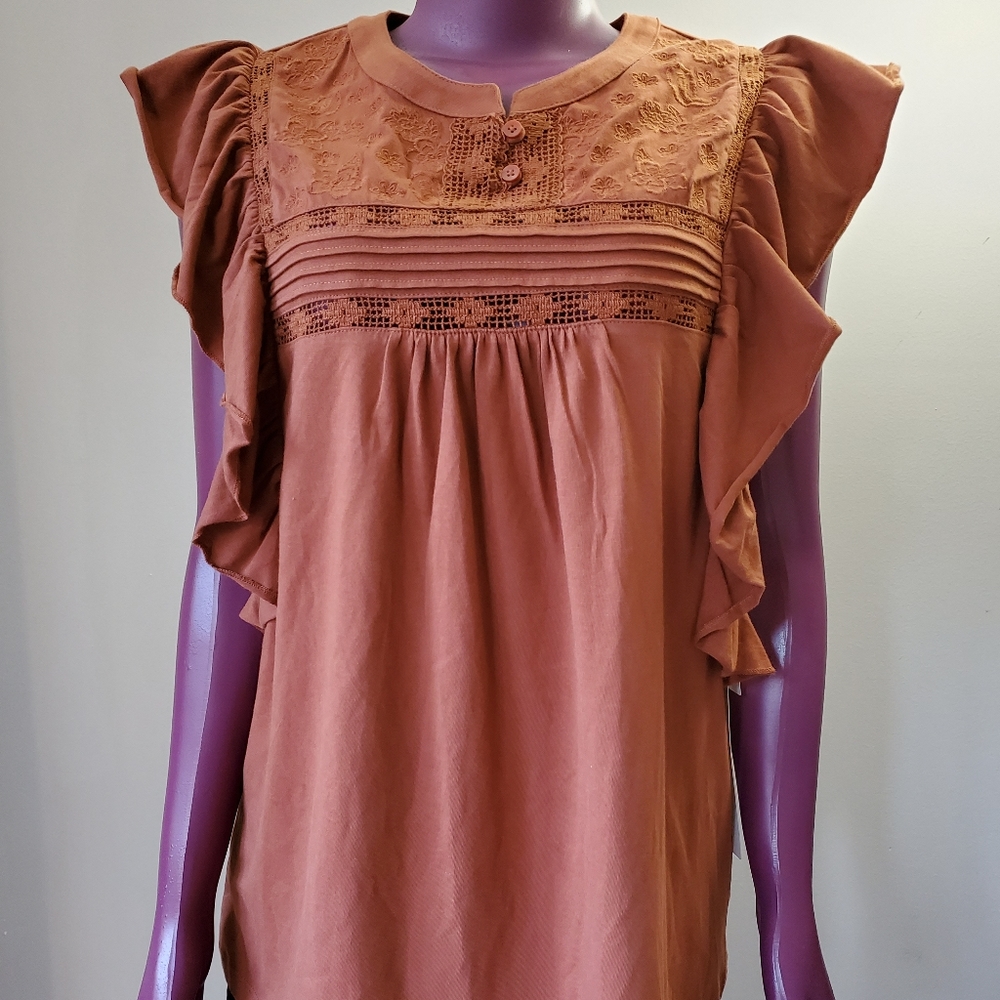 Rust Sequoia Cotton Top New with Tags!!/Large SOLD